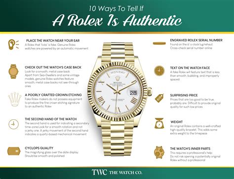 how to identify an authentic watch